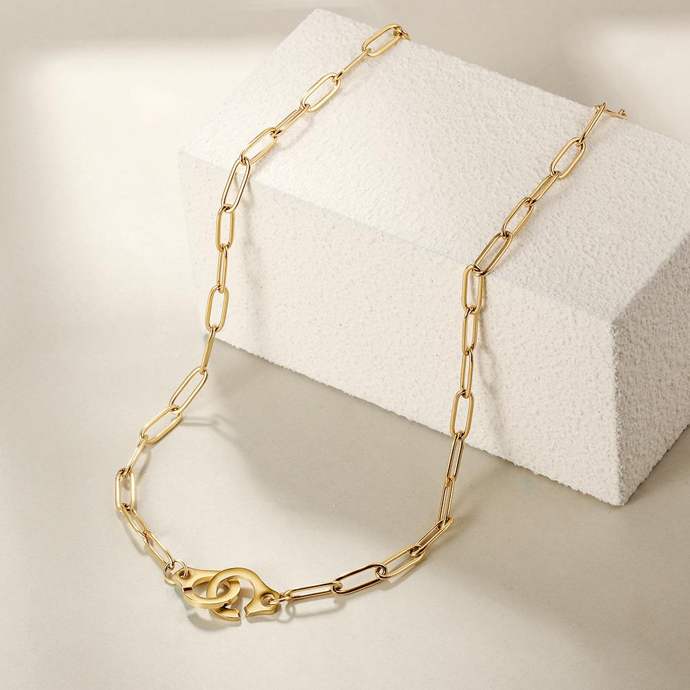 Jewelry & Watches Paper Clip Necklace Fashique Lux