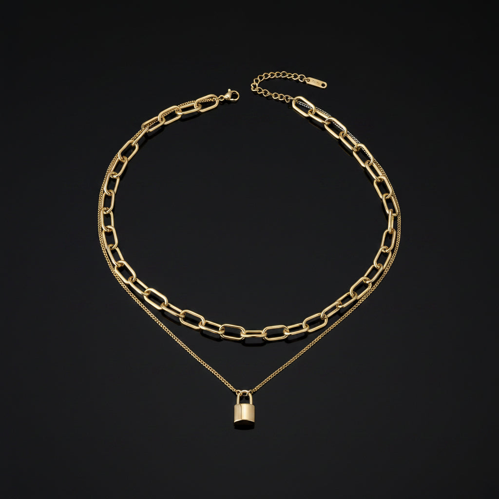 Jewelry & Watches Lock Pendant Necklace Fashique Lux