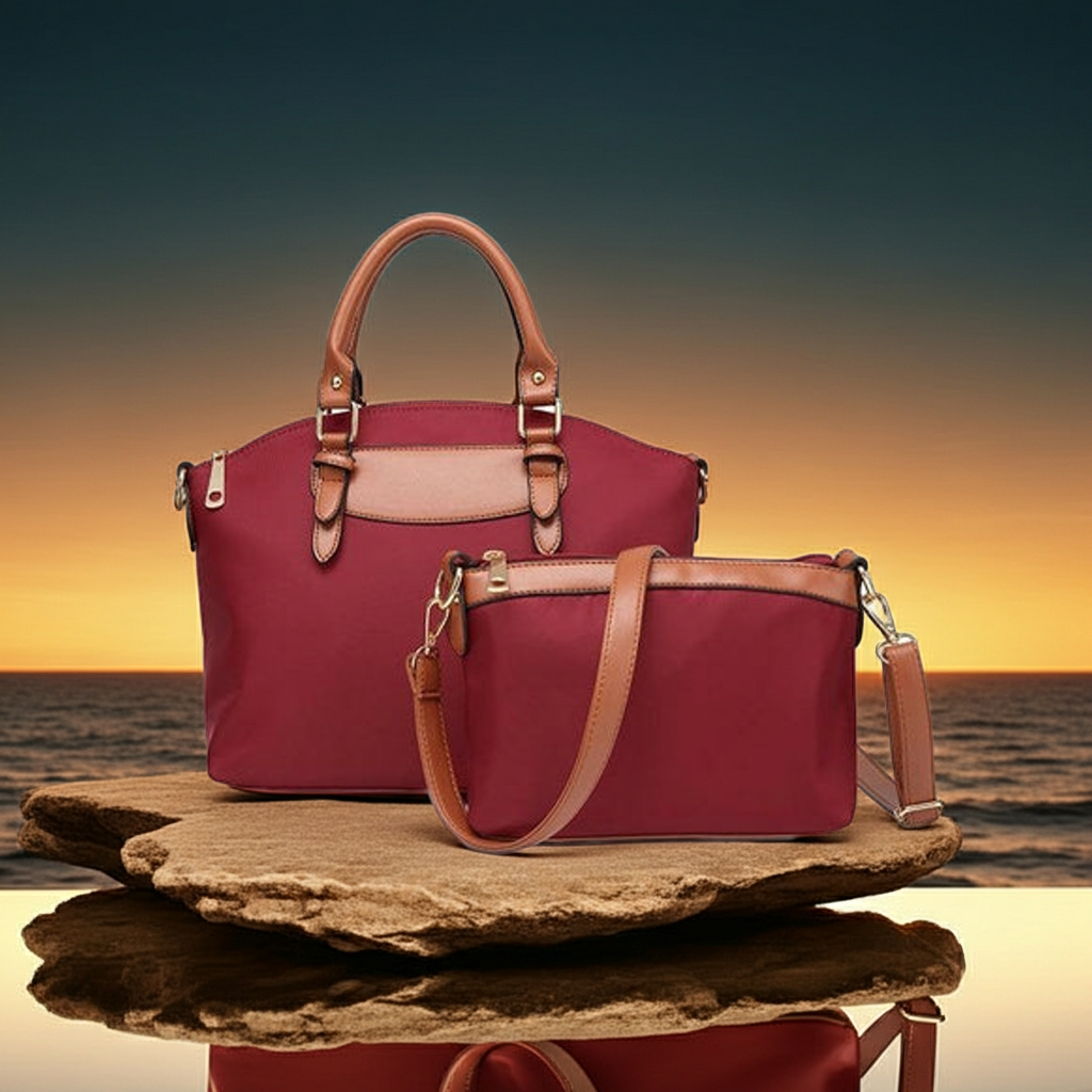Handbags Nylon Two-Piece Fashique Lux