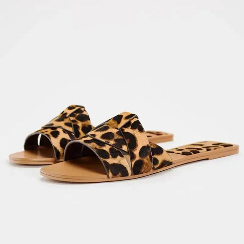 Slippers QQH60 Designer Flat Sandals Fashique Lux