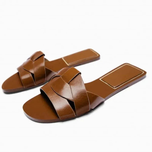 Slippers QQH15 Designer Flat Sandals Fashique Lux