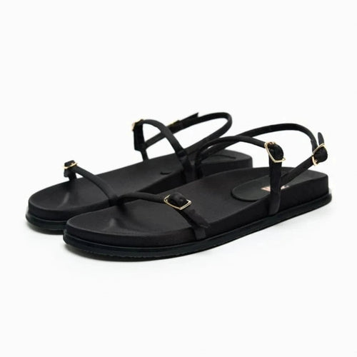 Slippers QQH51 Designer Flat Sandals Fashique Lux