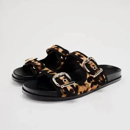 Slippers QQH72 Designer Flat Sandals Fashique Lux