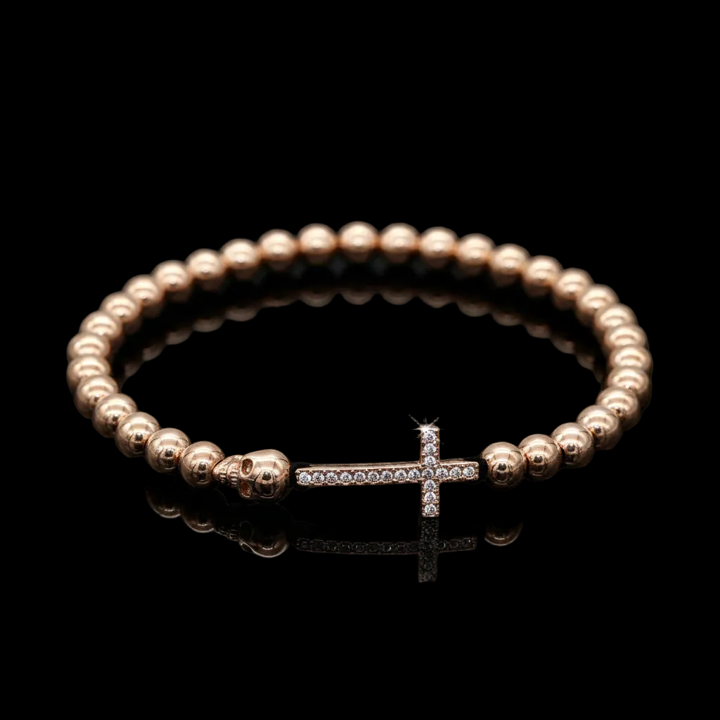 Bracelets Skull Beaded Bracelet Fashique Lux