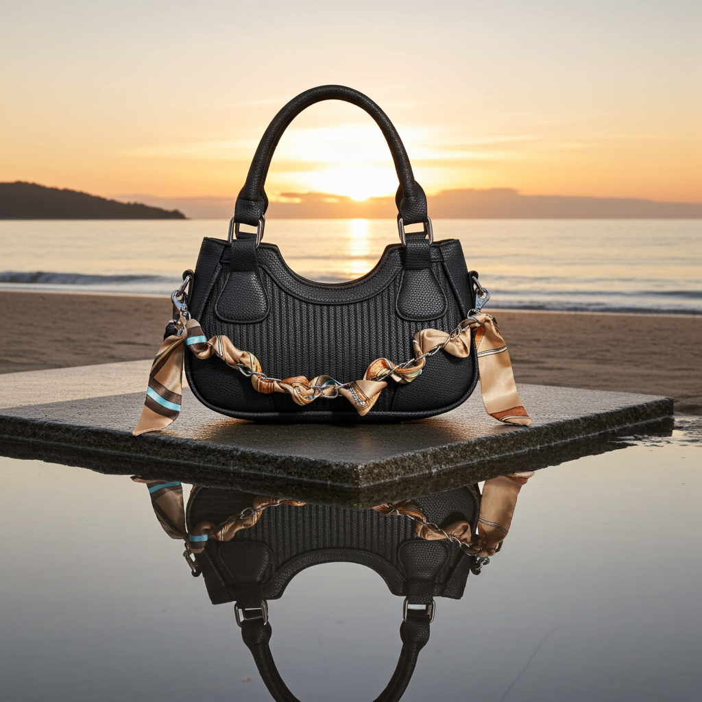 Handbags Braided Chain Crossbody Fashique Lux