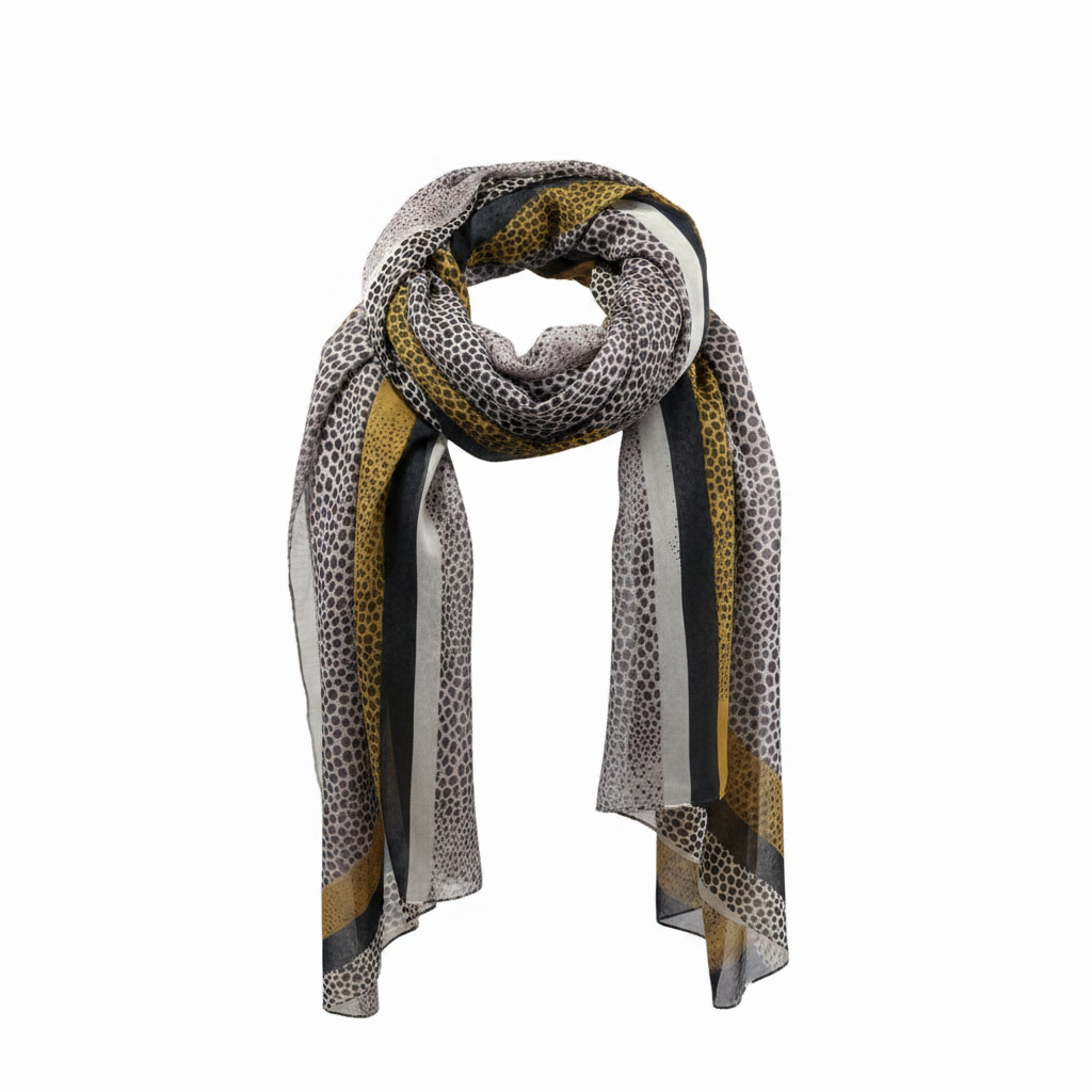 Scarves & Bandanas Marigold Print Scarf Fashique Lux