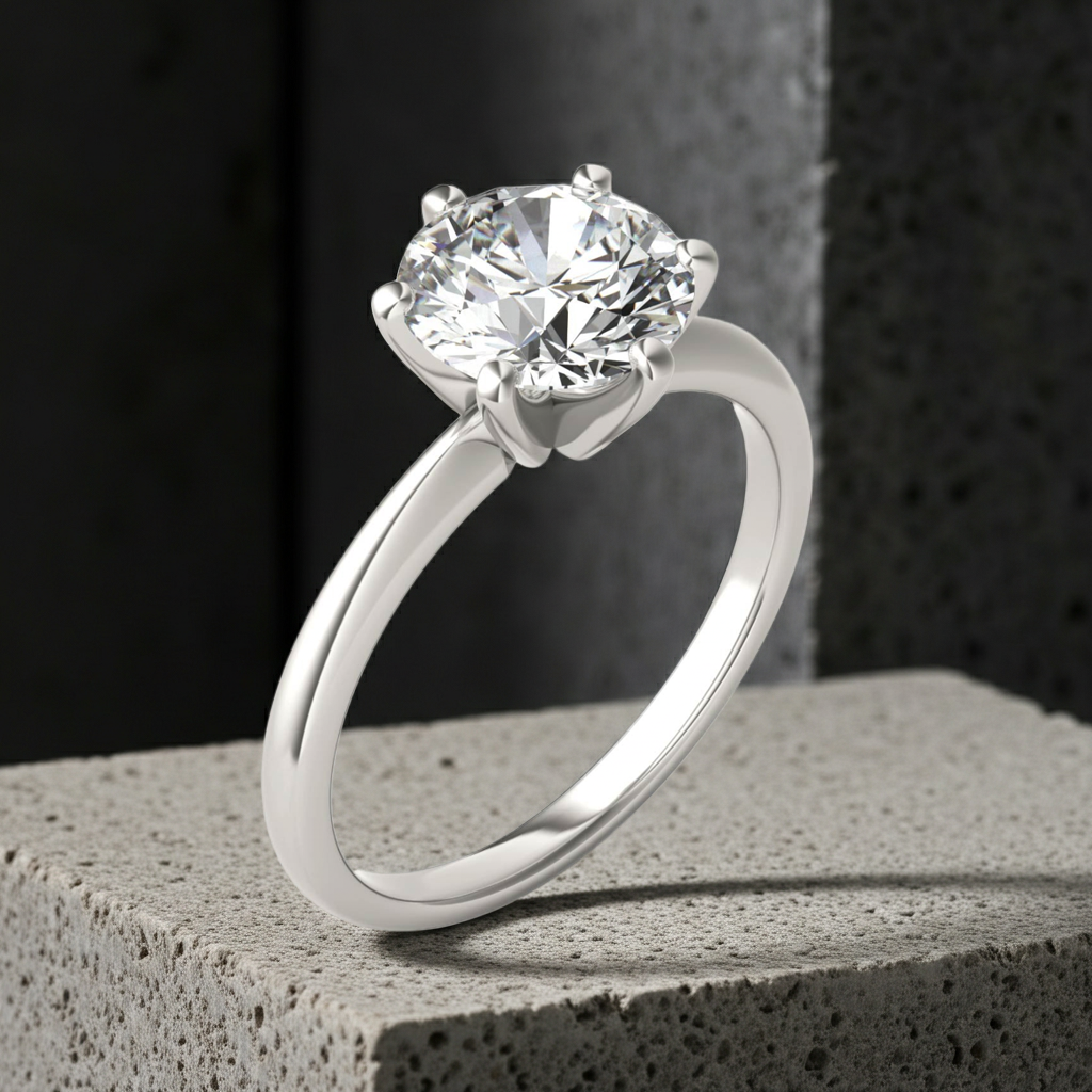 Rings Diamond Solitaire 3CTW Fashique Lux