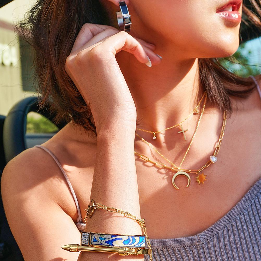 Jewelry & Watches Sun Pearl Necklace Fashique Lux