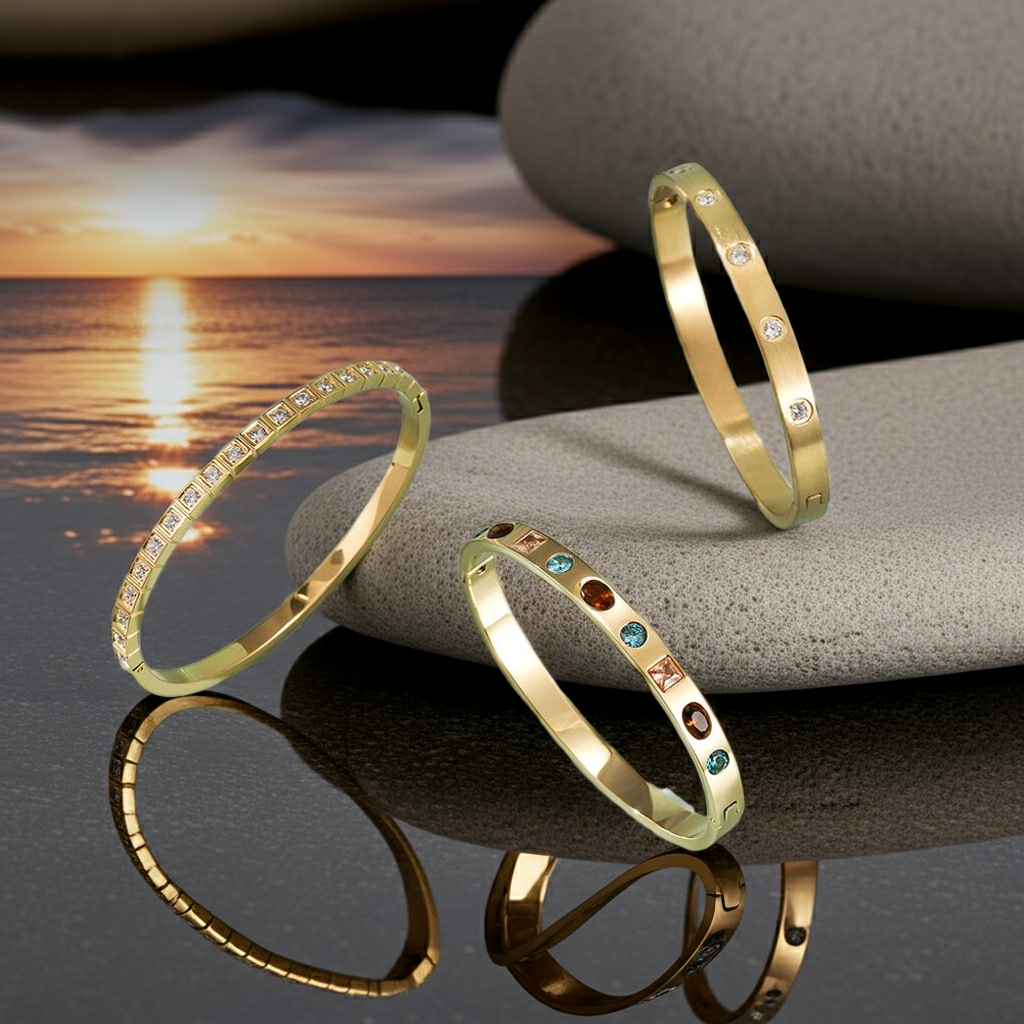 Bracelet sets CZ Bangle Set Fashique Lux