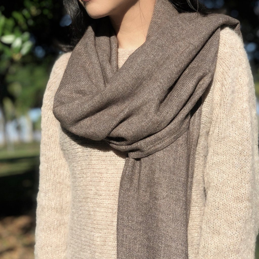 Scarves & Bandanas Espresso Cashmere Scarf Fashique Lux