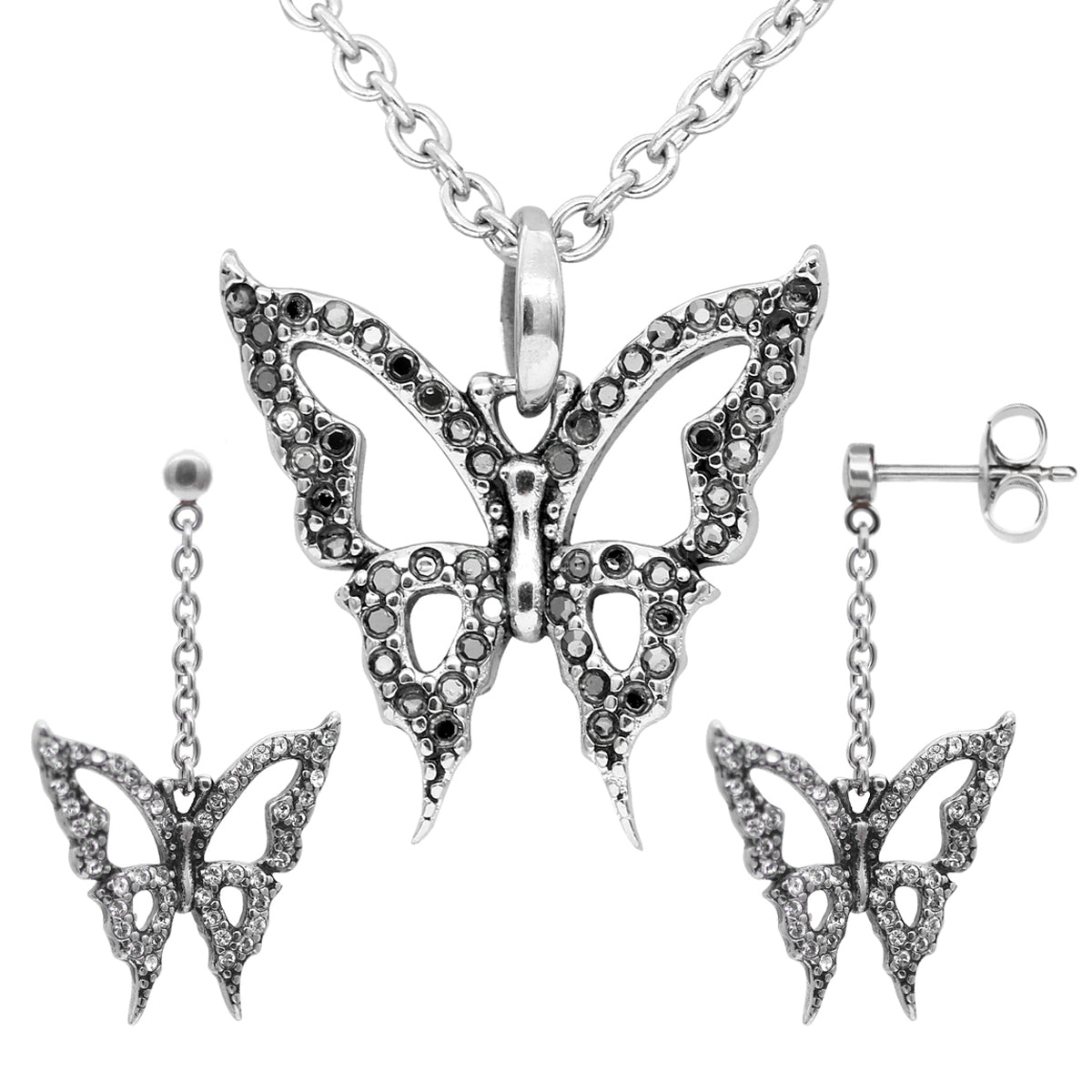 Jewelry & Watches Butterfly Crystal Set Fashique Lux