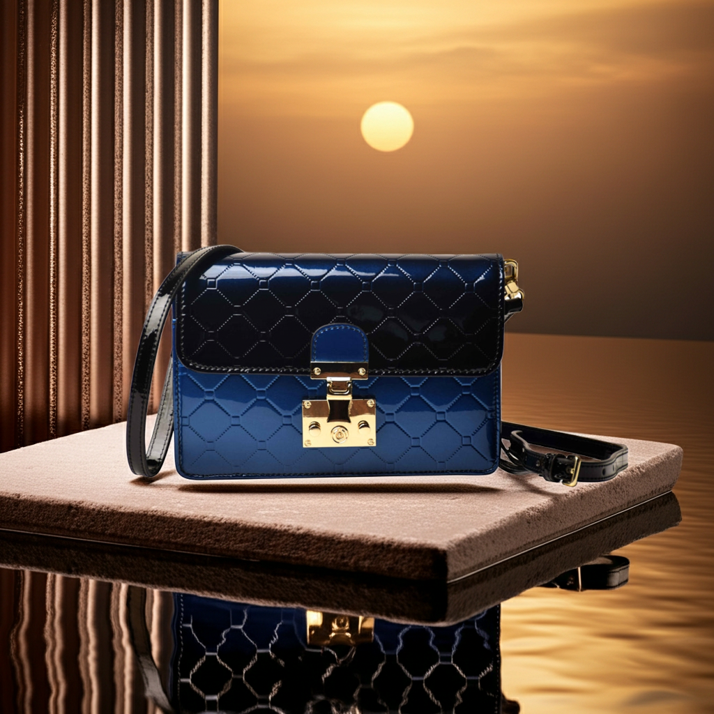 Clutches Blue Mini Handbag Fashique Lux