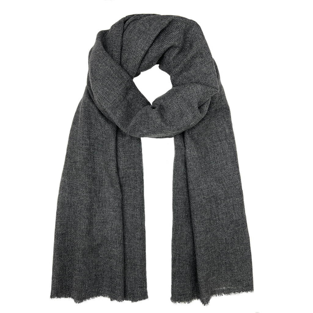 Scarves & Bandanas Charcoal Cashmere Scarf Fashique Lux