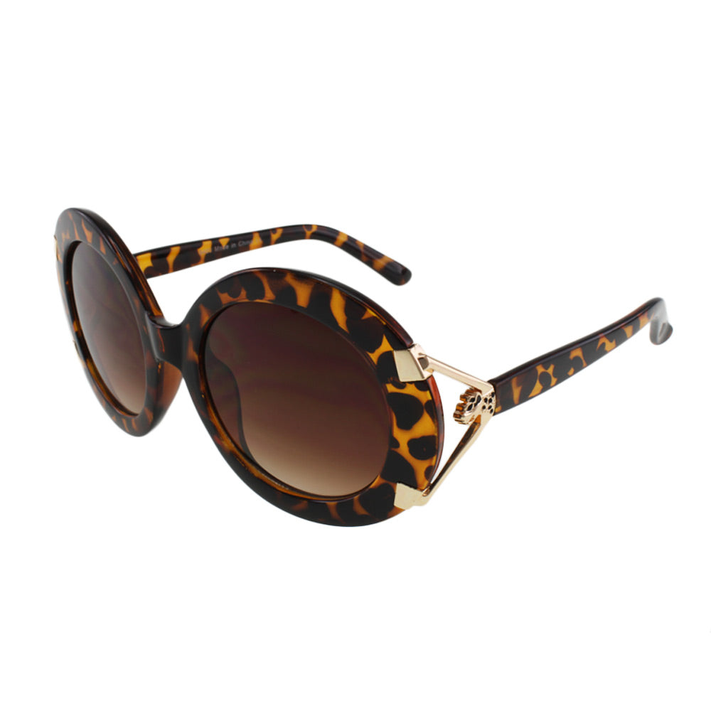 Sunglasses Tortoise Round Sunglasses Fashique Lux