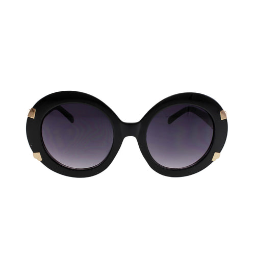 Sunglasses Black Round Sunglasses Fashique Lux