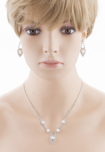 Sets Crystal Pearl Set Fashique Lux
