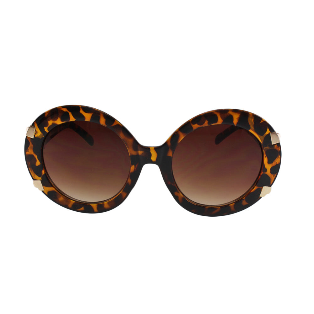 Sunglasses Tortoise Round Sunglasses Fashique Lux