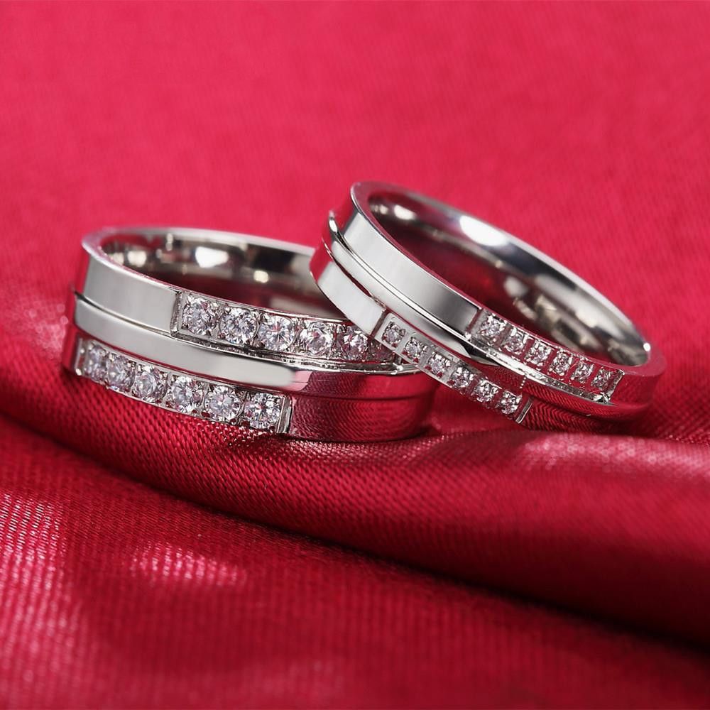 Rings Titanium Wedding Band Fashique Lux