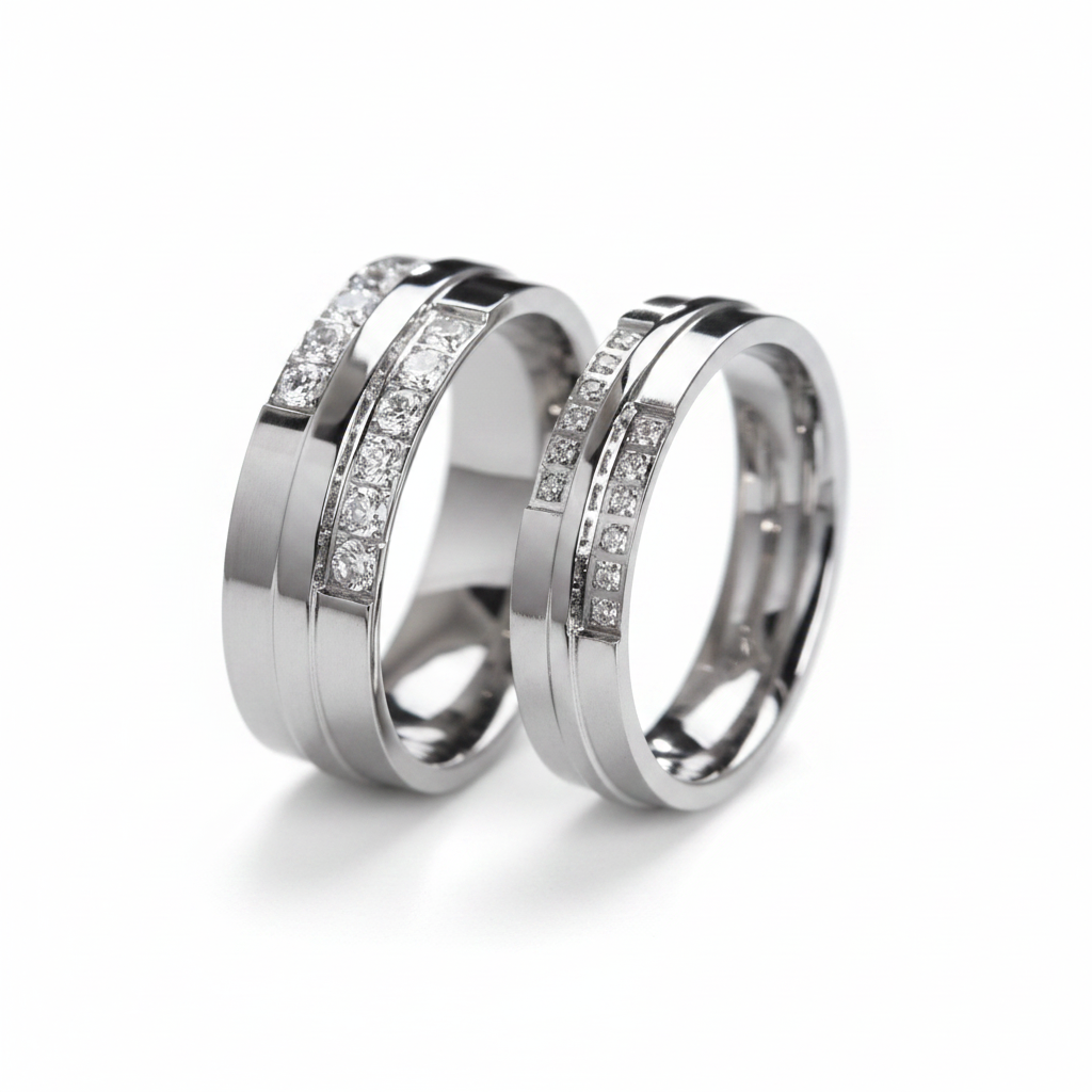 Rings Titanium Wedding Band Fashique Lux