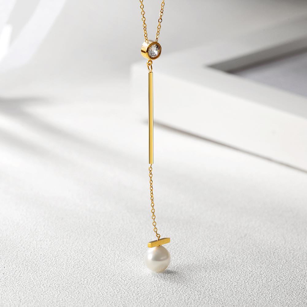 Jewelry & Watches Pearl Drop Necklace Fashique Lux