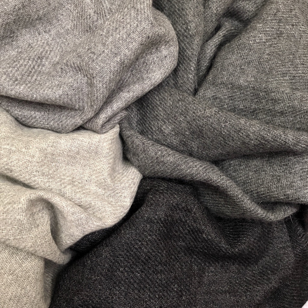 Scarves & Bandanas Charcoal Cashmere Scarf Fashique Lux