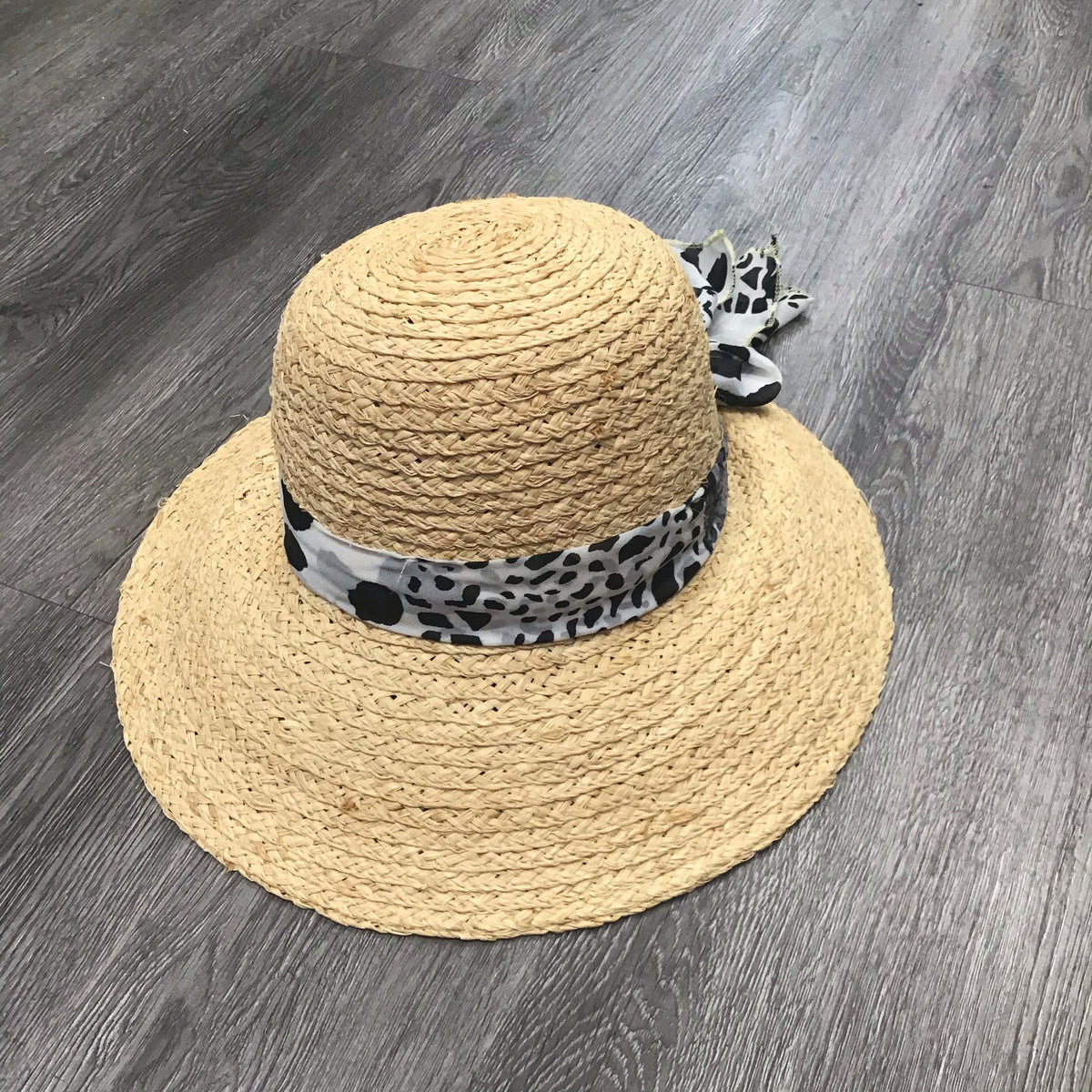 Hats Raffia Leopard Hat Fashique Lux