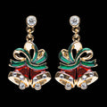 Christmas Bell Holiday Earrings Fashique Lux