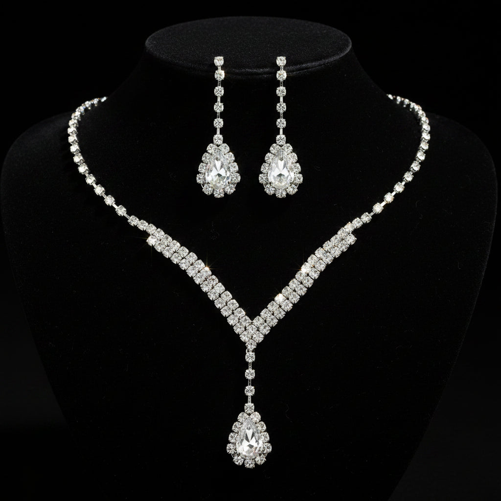 Sets Crystal V Drop Fashique Lux