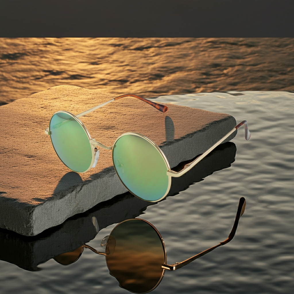 Sunglasses Vintage Round Sunglasses Fashique Lux