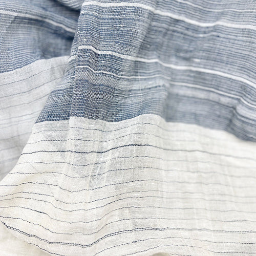 Scarves & Bandanas Denim Linen Wrap Scarf Fashique Lux