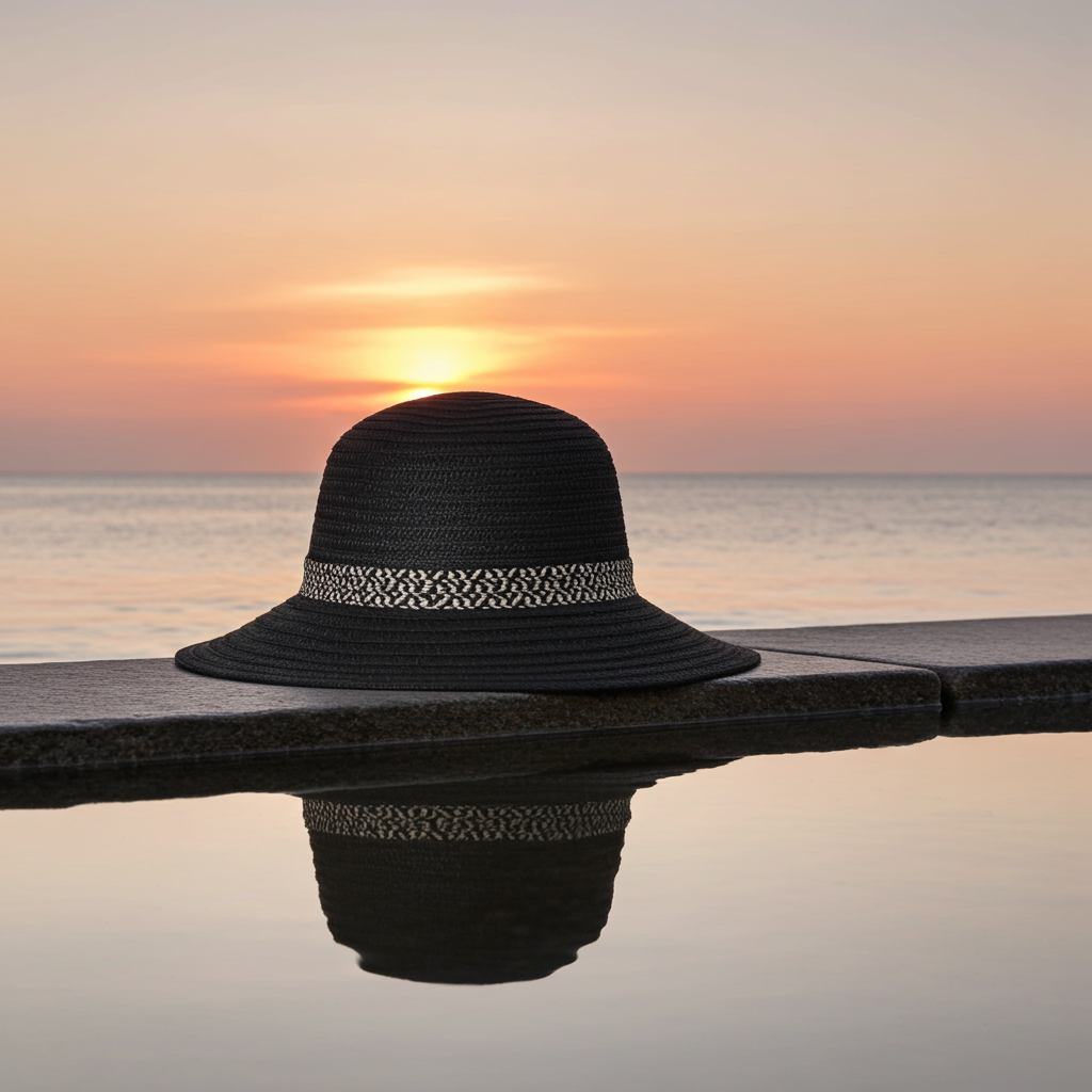 Hats Black Bucket Hat Fashique Lux
