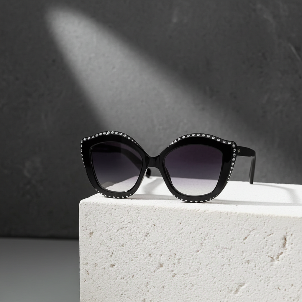 Sunglasses Round Cat Eye Fashique Lux