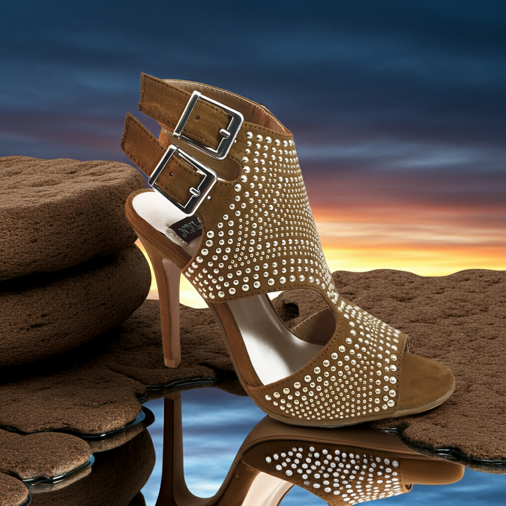 Heels Ankle Strap Stilettos Fashique Lux