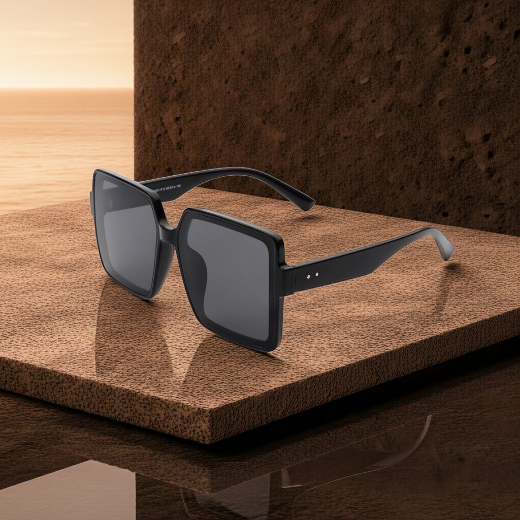 Sunglasses Retro Flat Sunglasses Fashique Lux