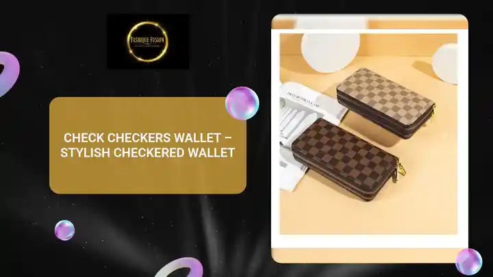 Check Checkers Wallet &ndash; Stylish Checkered Wallet by@Outfy