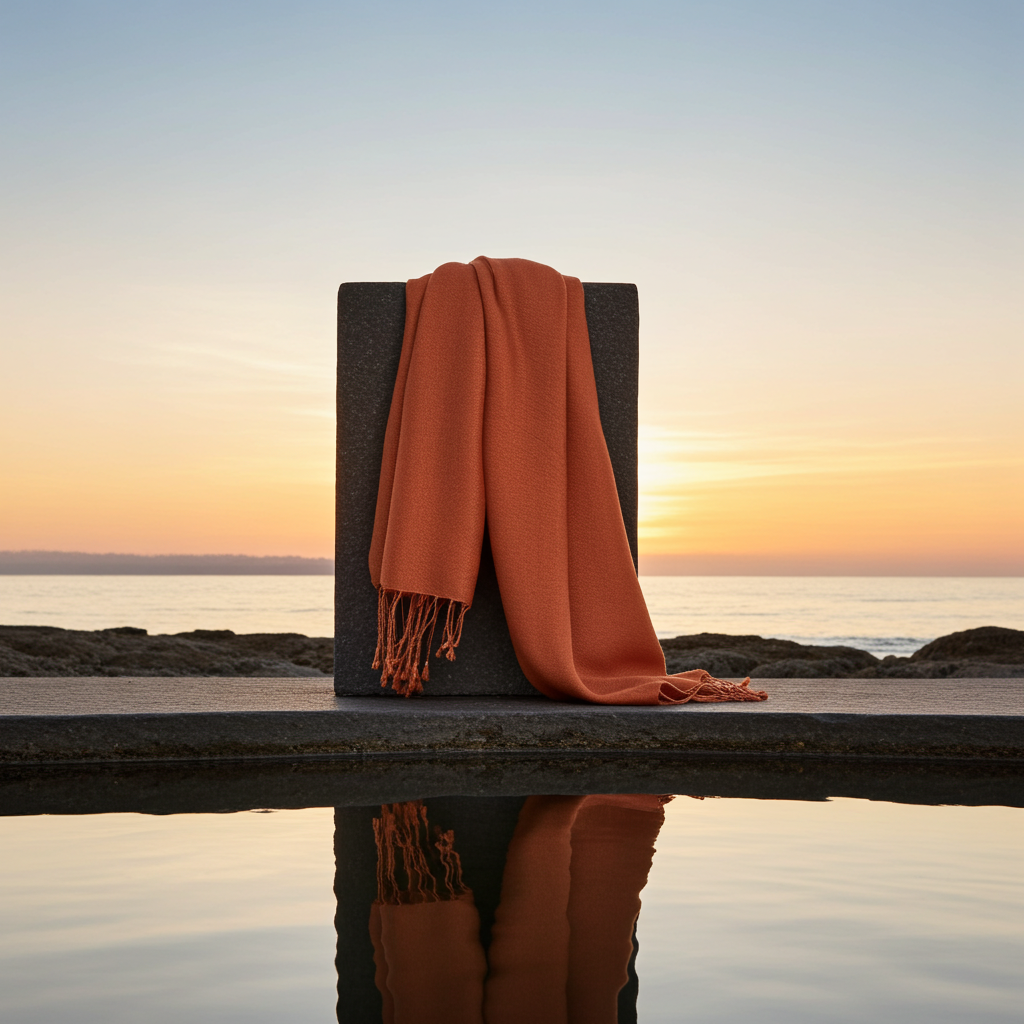 Scarves & Bandanas Peach Modal Scarf Fashique Lux