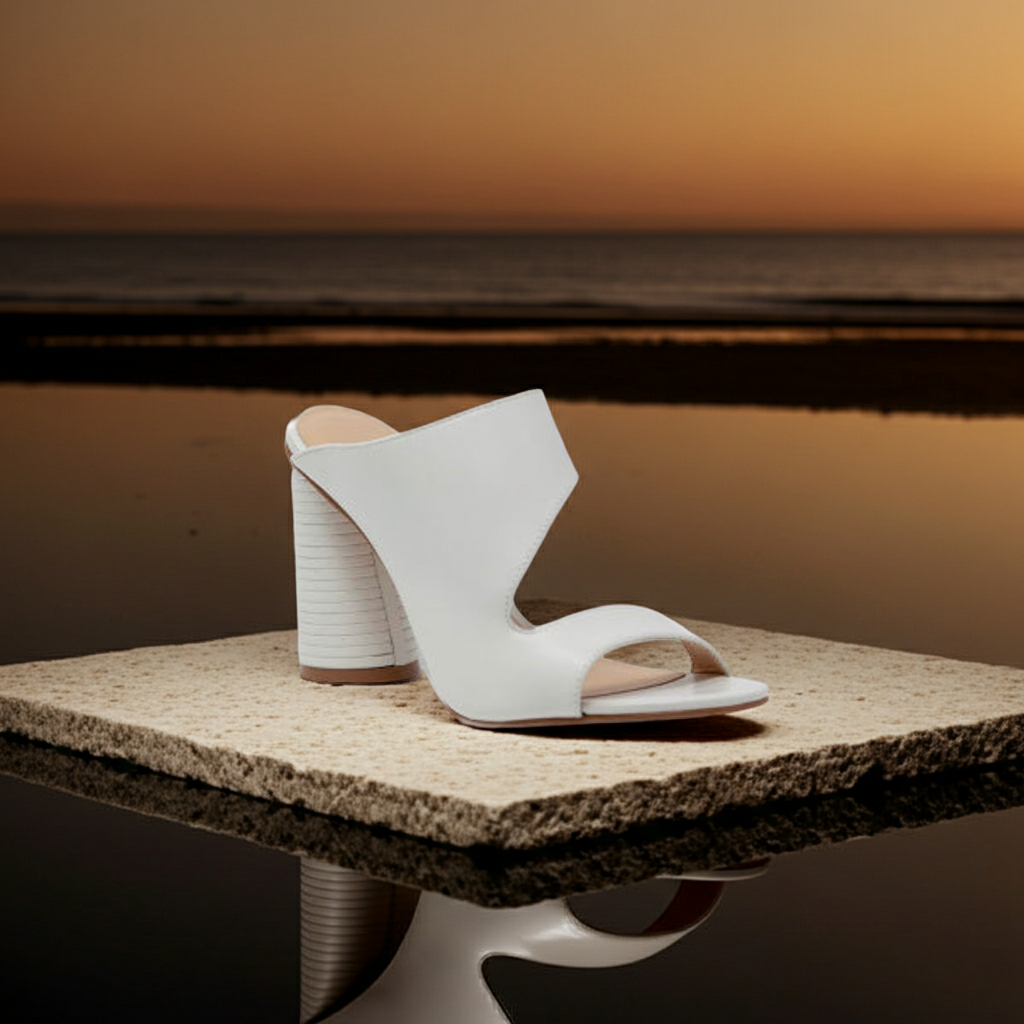 Heels Open Mule Heels Fashique Lux