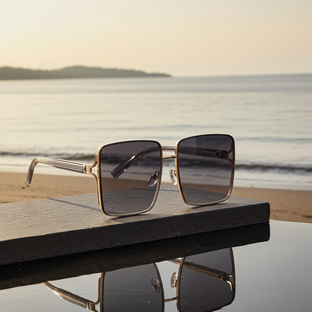 Sunglasses Tinted Square Sunglasses Fashique Lux